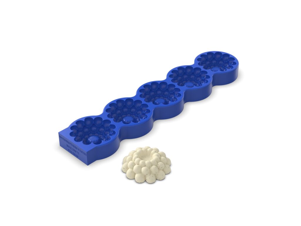 Piped Dots Topper Molds