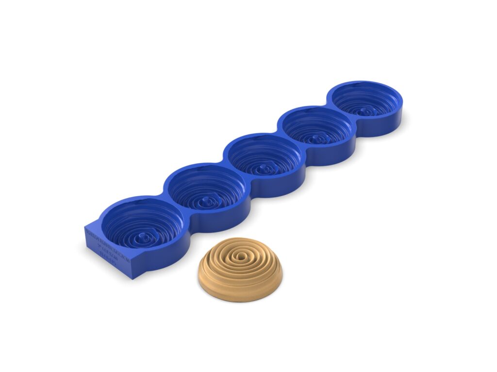 Piped Spiral Topper Molds