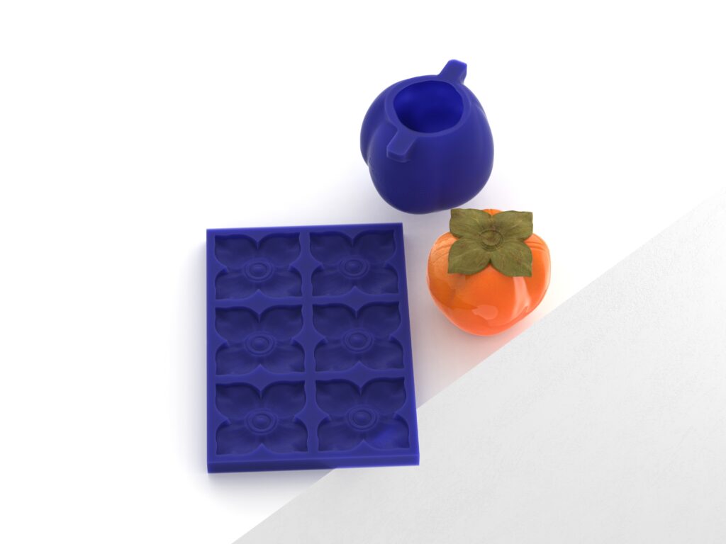 Realistic Persimmon Molds