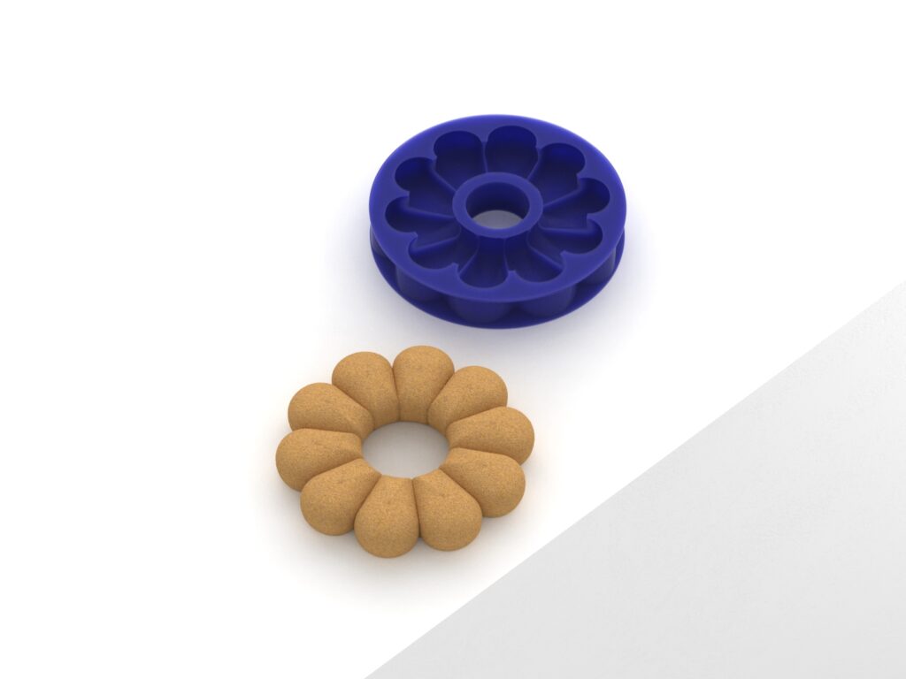 Flower Vienoisserie Molds Round