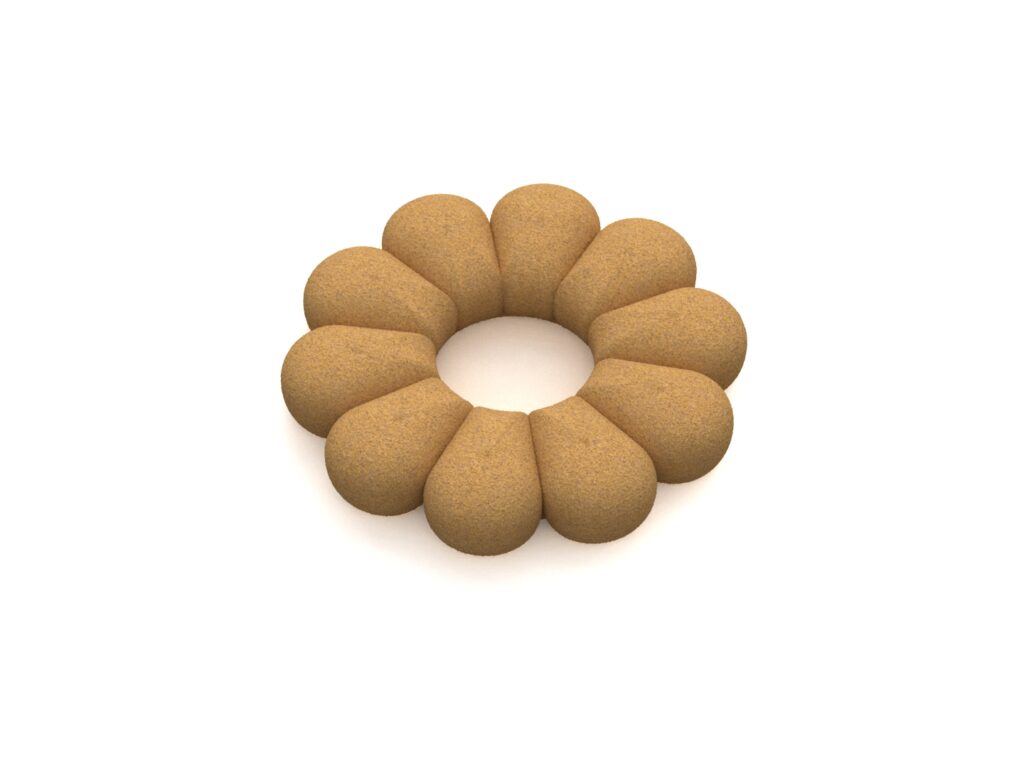 Flower Vienoisserie Molds Round
